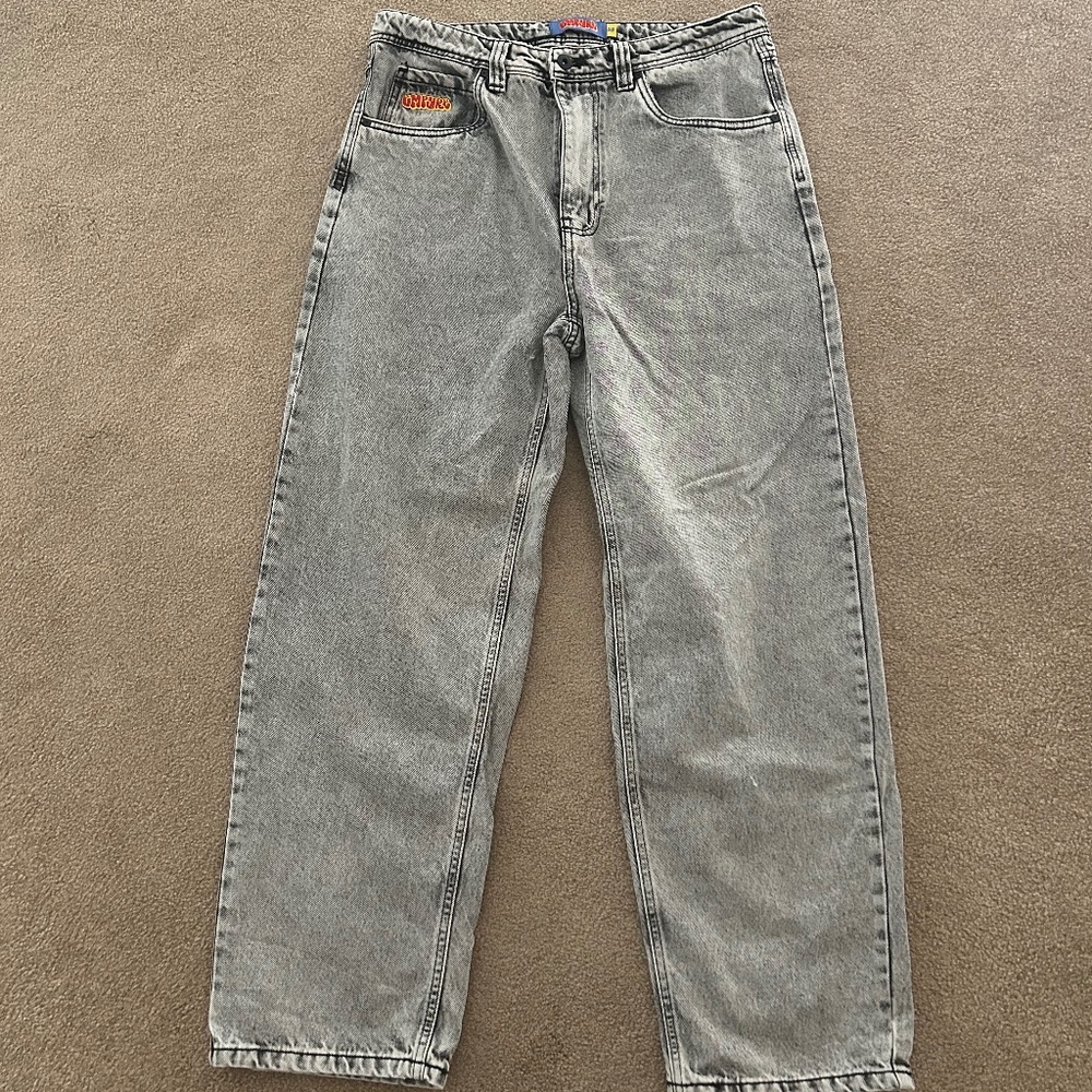 Zumiez Grey Wideleg Jeans